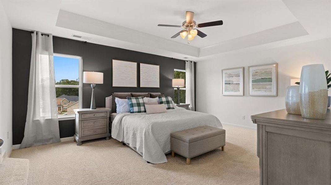 Furnished interior view inside a new home in Heritage Pointe, Senoia (Image 17).