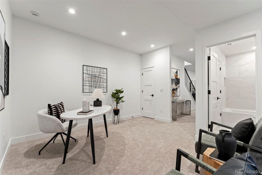 Furnished interior view inside a new home in , Denver (Image 27). Furnished interior view inside a new home in , Denver (Image 27).