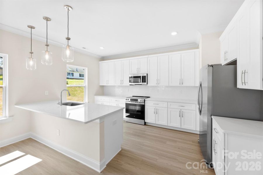 Furnished interior view inside a new home in , Statesville (Image 4).