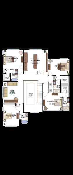 2D floor plan layout for the Sumatra Grand by GL Homes in Lotus Edge, Boca Raton, FL (Image 5).