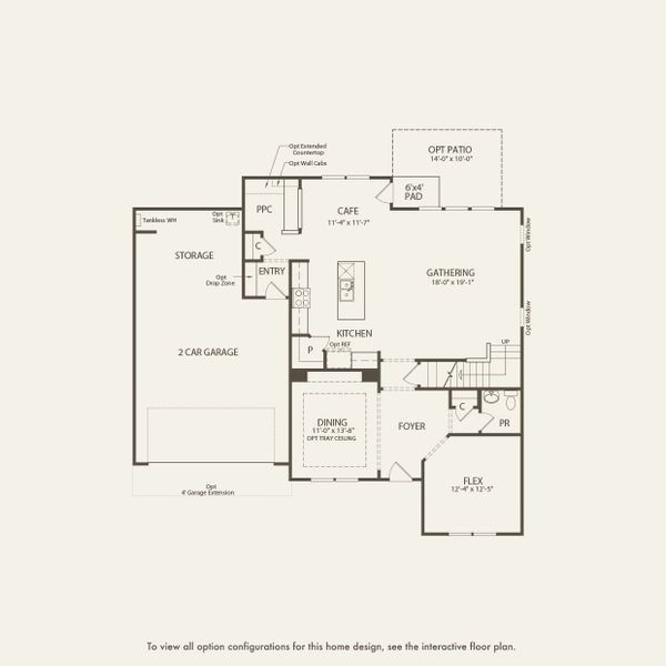 2D floor plan layout for the Woodward by Pulte Homes in Indigo Bay, Myrtle Beach, SC (Image 3). 2D floor plan layout for the Woodward by Pulte Homes in Indigo Bay, Myrtle Beach, SC (Image 3).