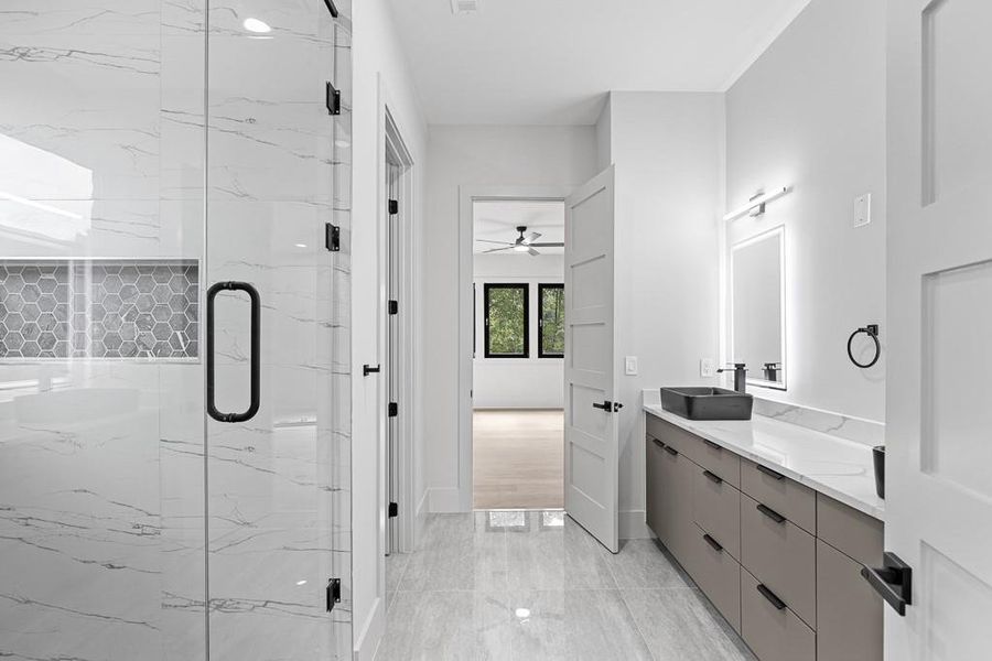 Furnished interior view inside a new home in , Buford (Image 16).