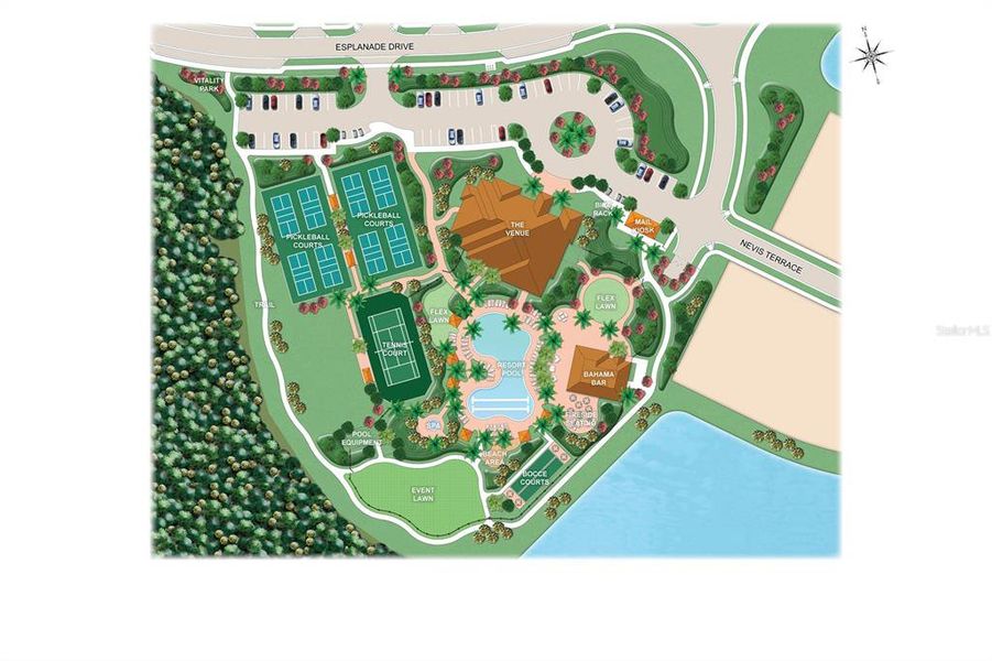 Esplanade Amenities Rendering Esplanade Amenities Rendering