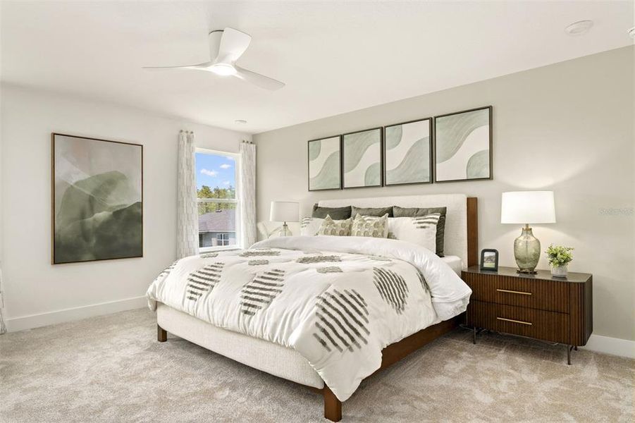 Furnished interior view inside a new home in , Orlando (Image 12).