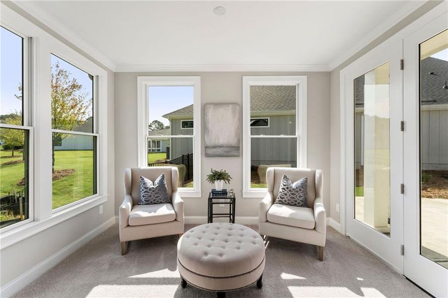 Furnished interior view inside a new home in The Courtyards at Redbud Lane, Canton (Image 4).