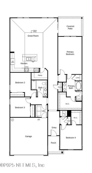2D floor plan layout of this home in , Green Cove Springs, FL (Image 2).