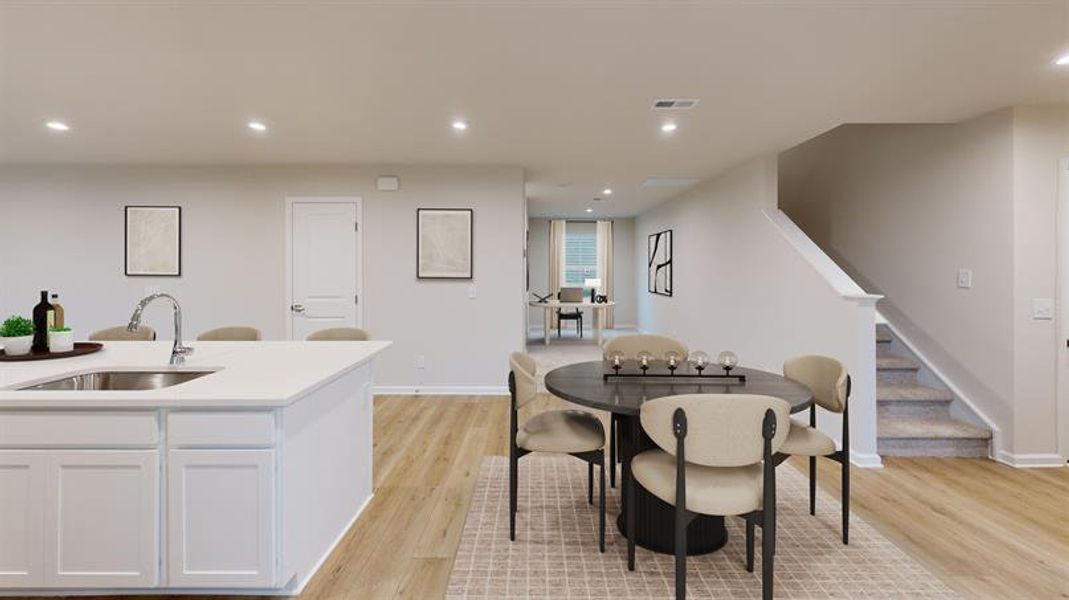 Representative furnished interior of a home built from the Fairview by Ryan Homes in Wren Woods 2-Story, Gray Court (Image 3). Representative furnished interior of a home built from the Fairview by Ryan Homes in Wren Woods 2-Story, Gray Court (Image 3).
