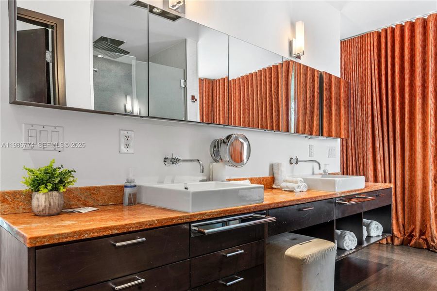 Furnished interior view inside a new home in , Miami (Image 39).