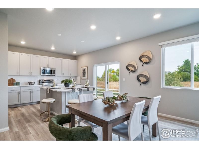 Furnished interior view inside a new home in Thompson River Ranch, Johnstown (Image 7).