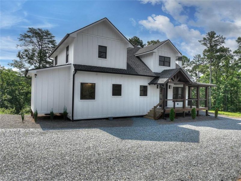 Front exterior of a new home in , Talking Rock, GA, highlighting curb appeal (Image 24). Front exterior of a new home in , Talking Rock, GA, highlighting curb appeal (Image 24).