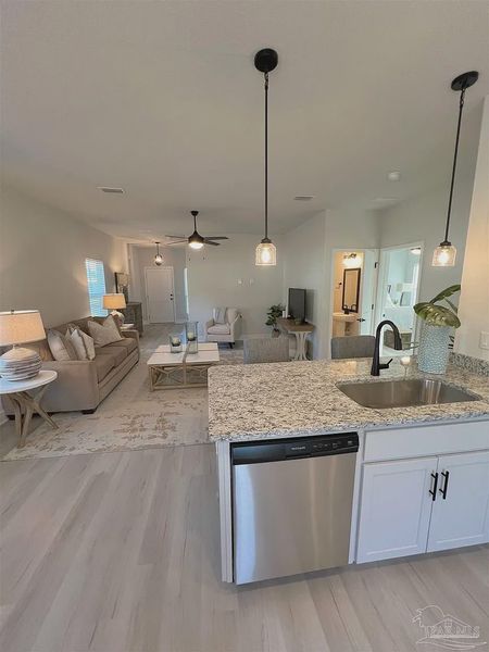 Furnished interior view inside a new home in Allison Acres, Cantonment (Image 8).