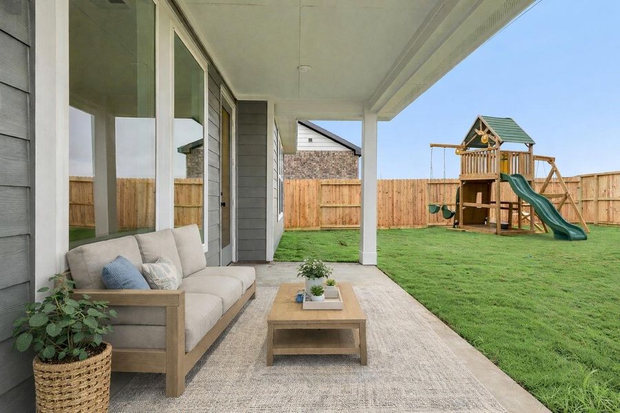 Virtually Staged Patio