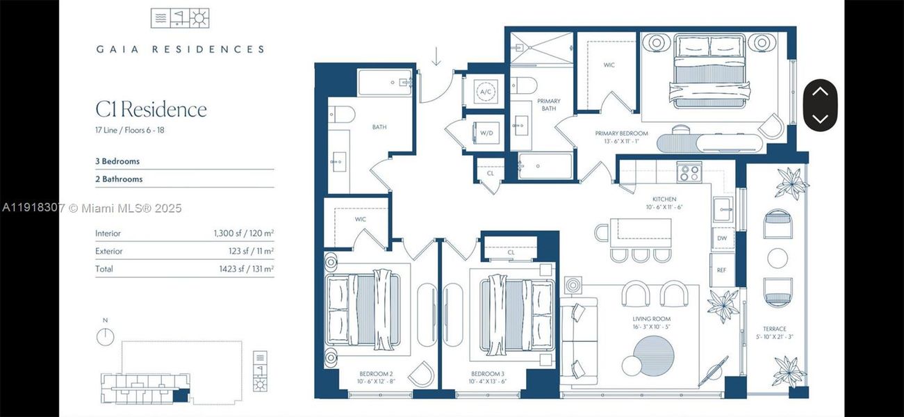 2D floor plan layout of this home in , Hollywood, FL (Image 4).