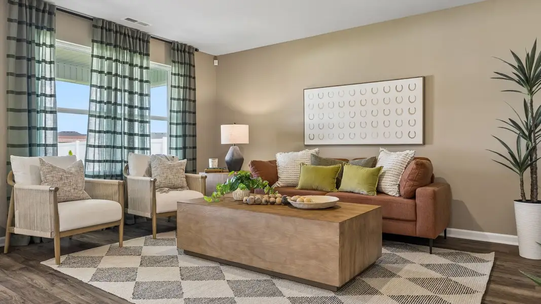 Representative furnished interior of a home built from the Aria by D.R. Horton in CDJ Farms, Portland (Image 17).