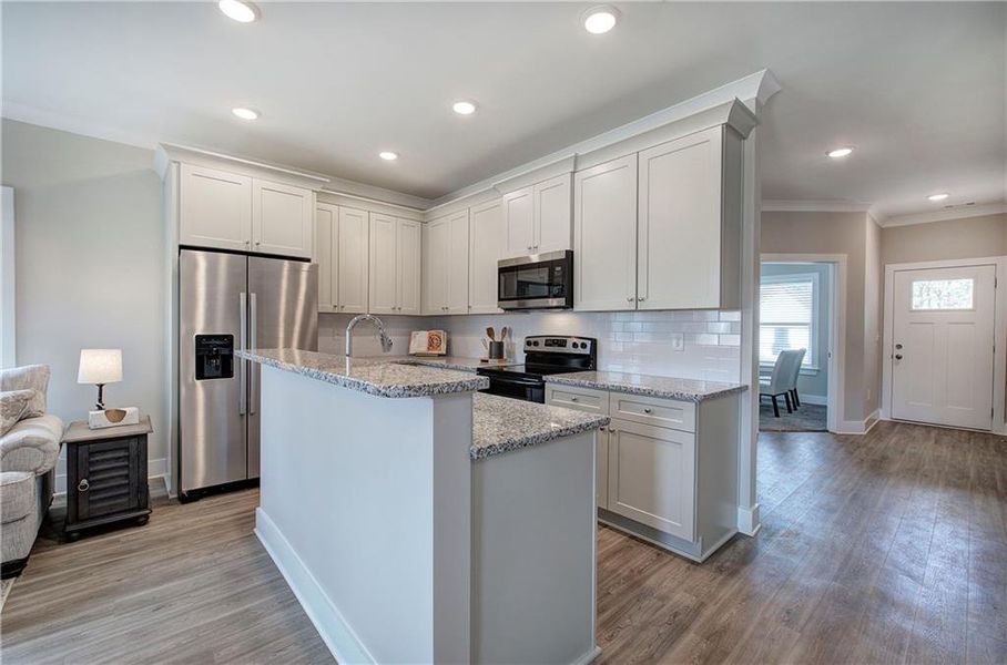 Furnished interior view inside a new home in , Cartersville (Image 40).