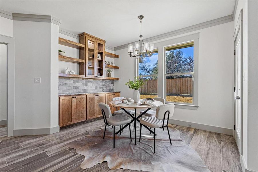 Furnished interior view inside a new home in , Howe (Image 29).
