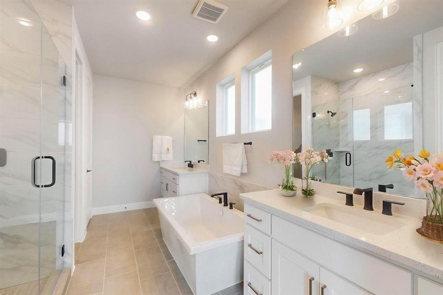 Furnished interior view inside a new home in , Rowlett (Image 10).