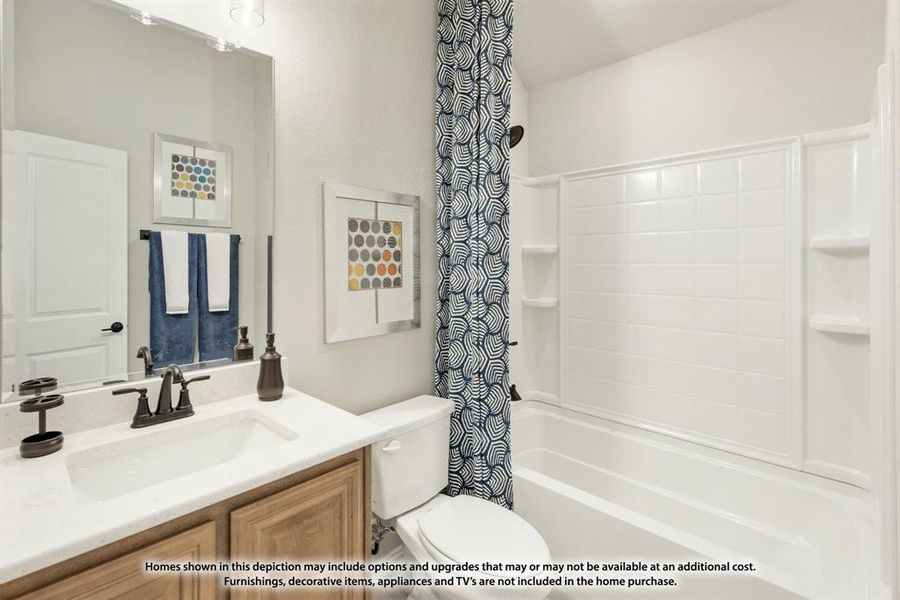 Furnished interior view inside a new home in Abe's Landing, Granbury (Image 12). Furnished interior view inside a new home in Abe's Landing, Granbury (Image 12).