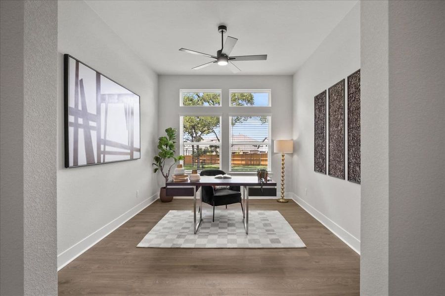 Furnished interior view inside a new home in 6 Creeks, Kyle (Image 18). Furnished interior view inside a new home in 6 Creeks, Kyle (Image 18).