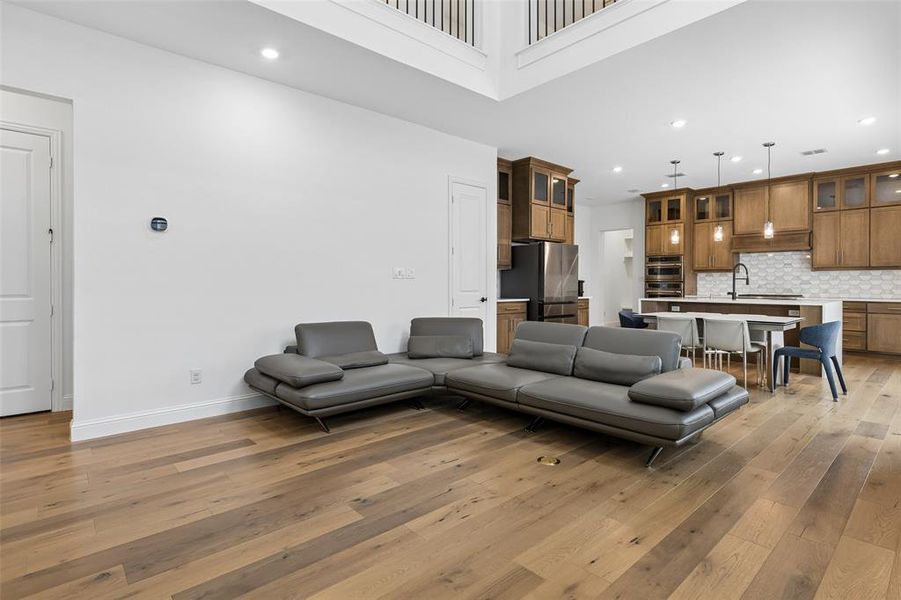 Furnished interior view inside a new home in Fields Villas - Darling Homes, Frisco (Image 19).