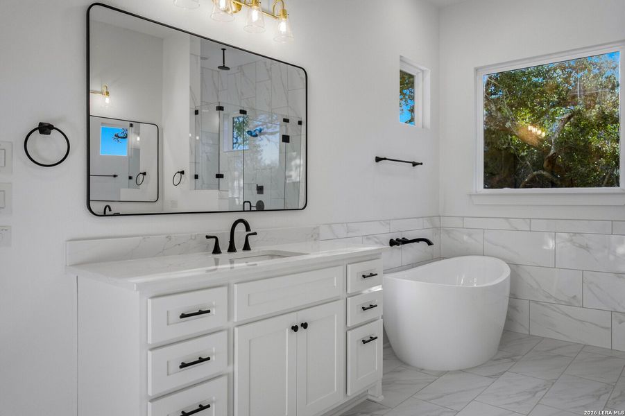 Furnished interior view inside a new home in , New Braunfels (Image 7).