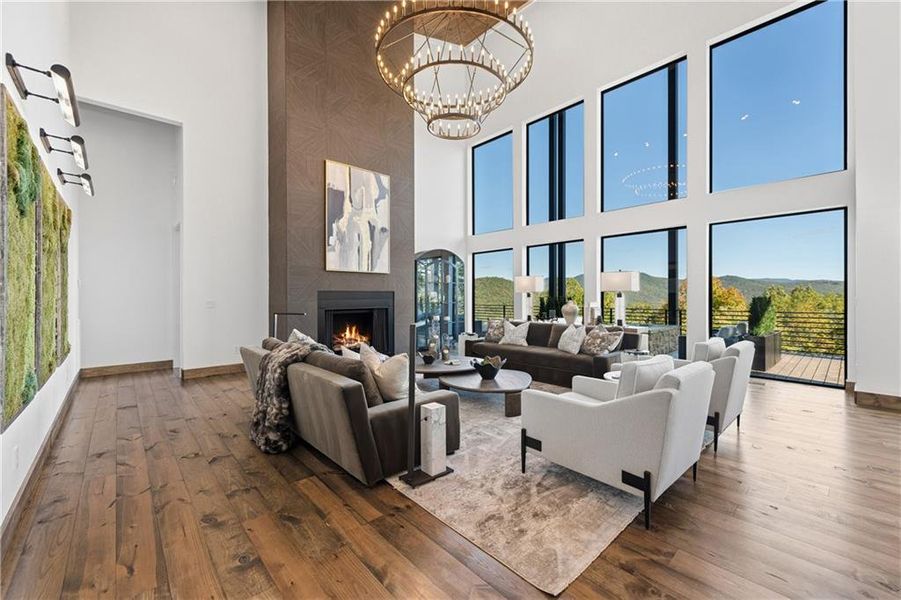 Furnished interior view inside a new home in , Blue Ridge (Image 12). Furnished interior view inside a new home in , Blue Ridge (Image 12).