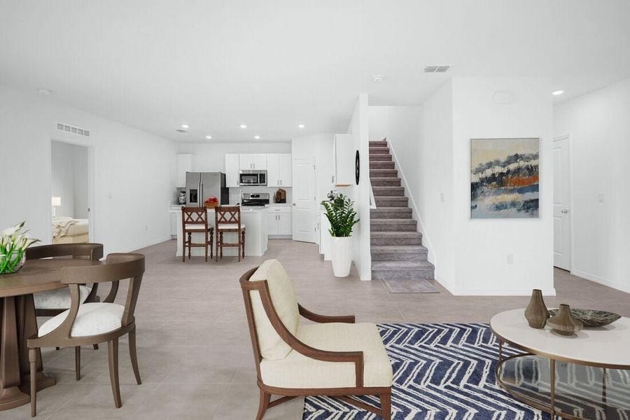 Furnished interior view inside a new home in Waterstone, Groveland (Image 7).