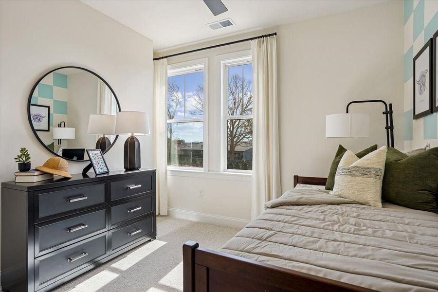 Representative furnished interior of a home built from the Pamlico by Caruso Homes in Midtown Rows, Fuquay Varina (Image 26). Representative furnished interior of a home built from the Pamlico by Caruso Homes in Midtown Rows, Fuquay Varina (Image 26).
