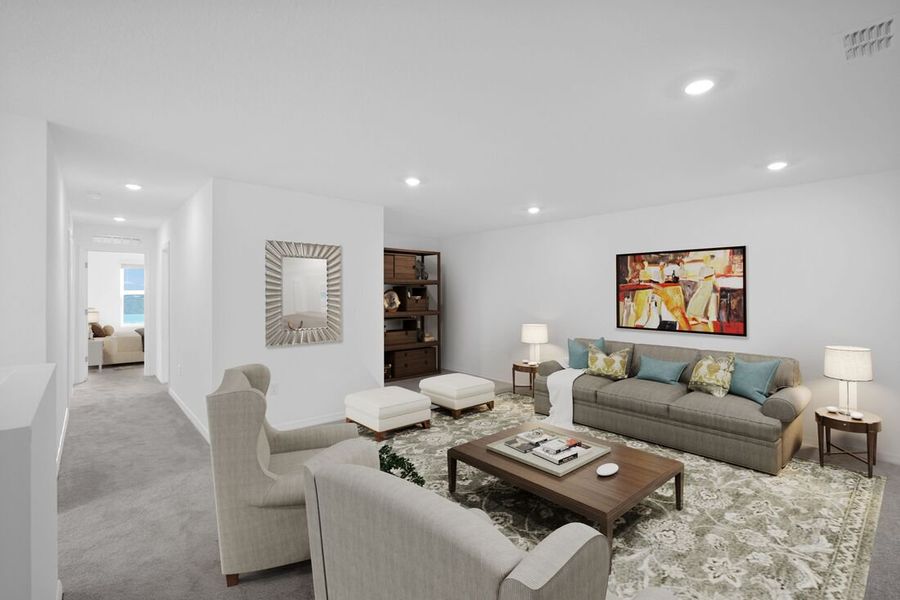 Representative furnished interior of a home built from the Sherwood by Taylor Morrison in Palm Wind, Hudson (Image 9). Representative furnished interior of a home built from the Sherwood by Taylor Morrison in Palm Wind, Hudson (Image 9).