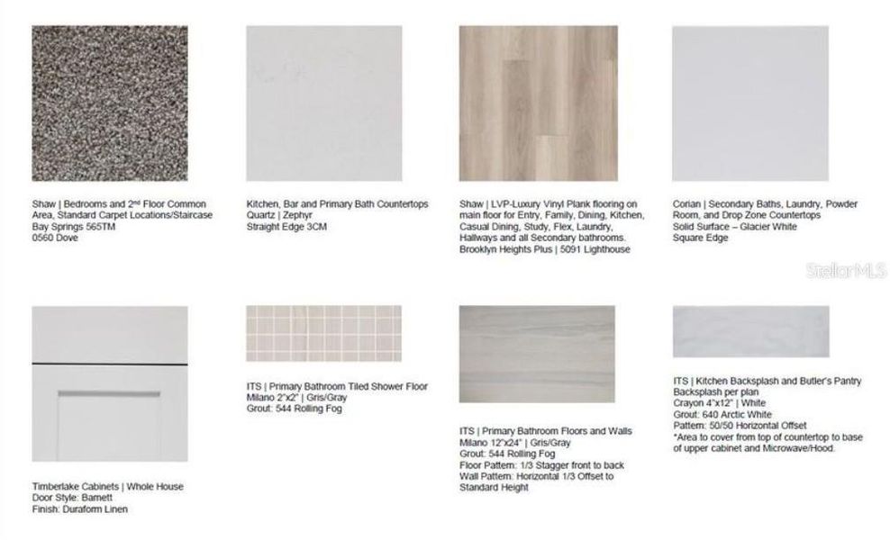 Sample of building materials used in homes in Center Lake Ranch Community Group Page, St. Cloud (Image 11).