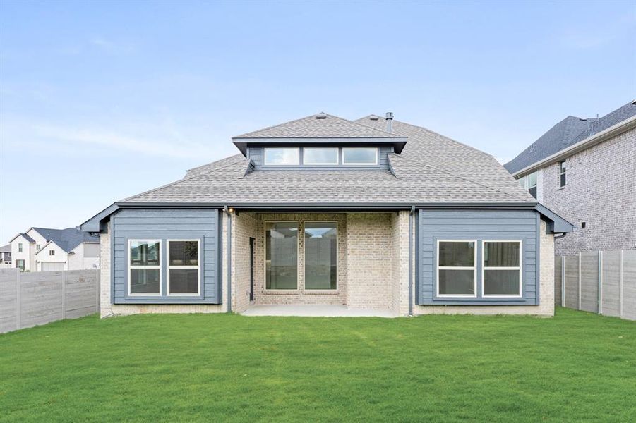 Exterior details and patio area of a home in Painted Tree Woodland District 50, McKinney (Image 3). Exterior details and patio area of a home in Painted Tree Woodland District 50, McKinney (Image 3).