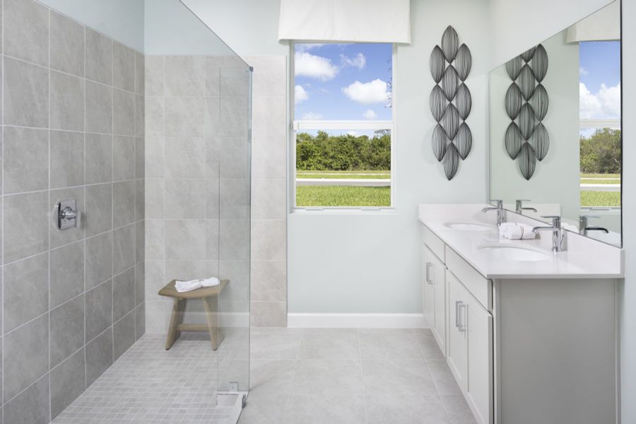 Furnished interior view inside a new home in Tradition, Port St. Lucie (Image 6).