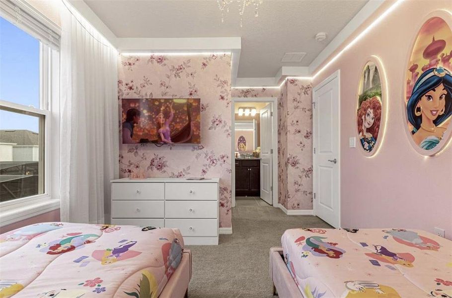 Furnished interior view inside a new home in , Davenport (Image 9).