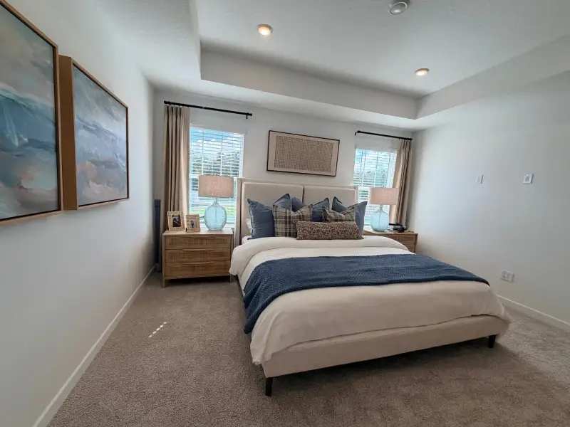 Furnished interior view inside a new home in Whaley Grove Townhomes, St. Cloud (Image 10). Furnished interior view inside a new home in Whaley Grove Townhomes, St. Cloud (Image 10).