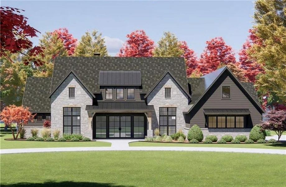 Front exterior of a new home in , Rome, GA, highlighting curb appeal (Image 2). Front exterior of a new home in , Rome, GA, highlighting curb appeal (Image 2).