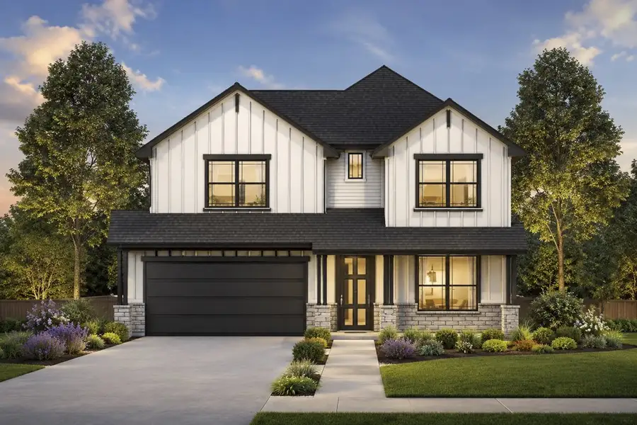 Representative exterior photo of a completed home built from the The Aramis by Lillian Custom Homes in Hickory Hill, Sherman, TX (Image 2). Representative exterior photo of a completed home built from the The Aramis by Lillian Custom Homes in Hickory Hill, Sherman, TX (Image 2).