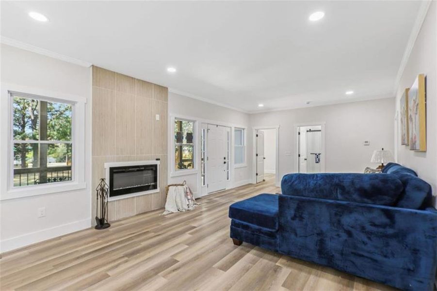 Furnished interior view inside a new home in , Atlanta (Image 8).