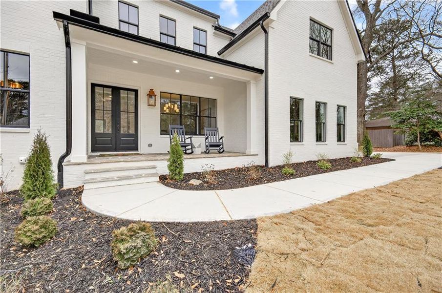 Exterior details and patio area of a home in , Atlanta (Image 4). Exterior details and patio area of a home in , Atlanta (Image 4).