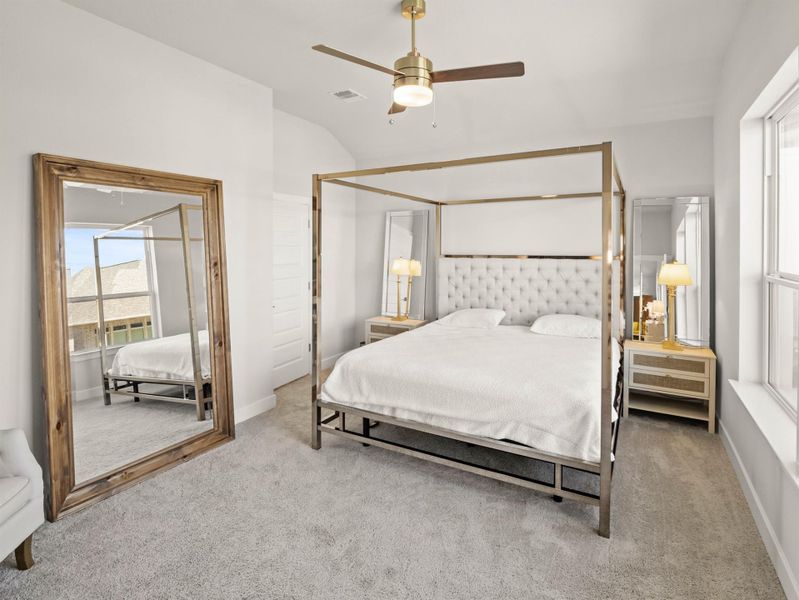 Furnished interior view inside a new home in The Colony, Bastrop (Image 19). Furnished interior view inside a new home in The Colony, Bastrop (Image 19).