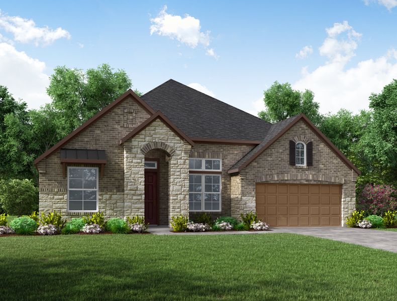 Representative exterior photo of a completed home built from the Wimberley by Beazer Homes in Amira: Hilltop Collection, Tomball, TX (Image 13). Representative exterior photo of a completed home built from the Wimberley by Beazer Homes in Amira: Hilltop Collection, Tomball, TX (Image 13).