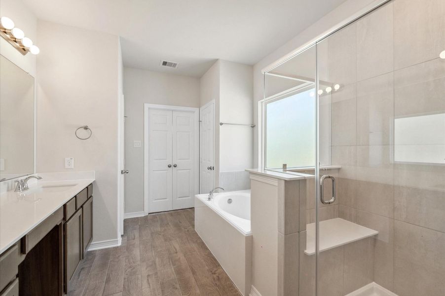 Furnished interior view inside a new home in , La Porte (Image 8).