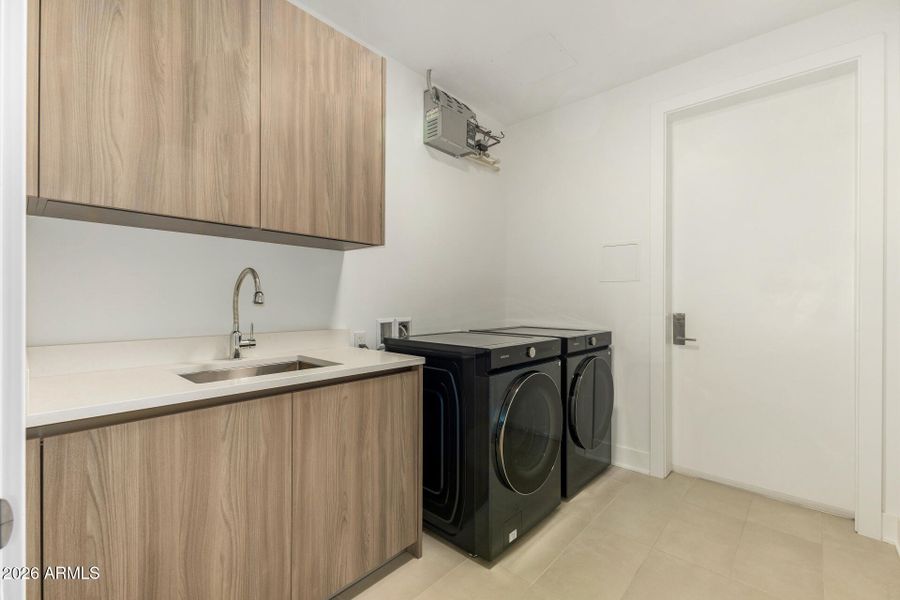 laundry/shower steam system