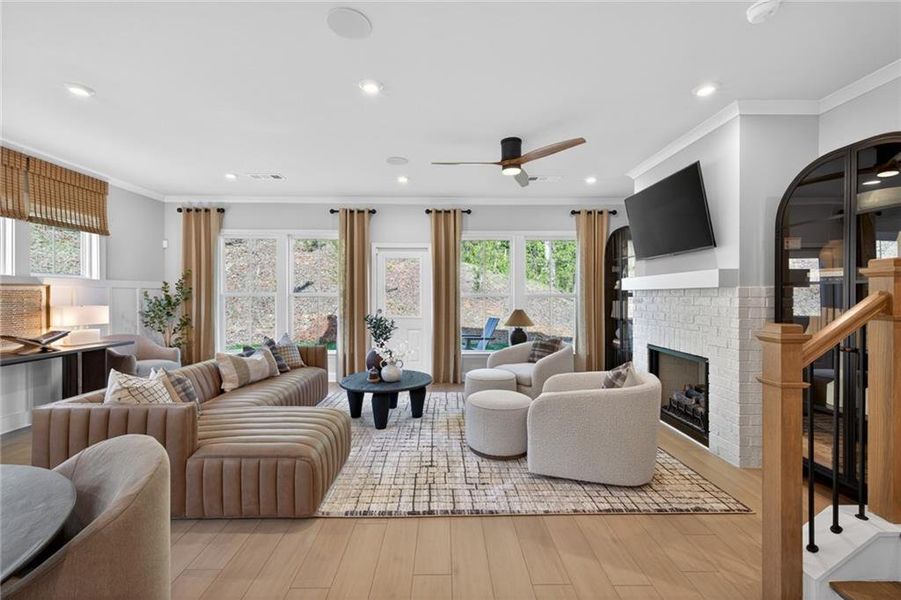 Furnished interior view inside a new home in Ansley Towns, Cumming (Image 10).