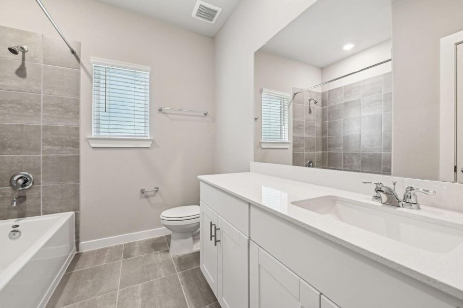 Photo is not of the actual home, but is an inspirational photo of builder’s model home and may depict options, furnishings, and/or decorator features that are not included