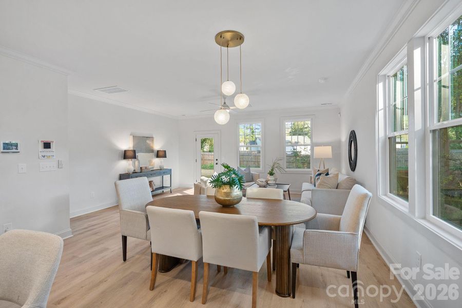 Furnished interior view inside a new home in , Charlotte (Image 16).