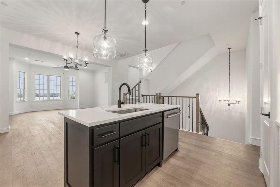 Furnished interior view inside a new home in , Lewisville (Image 27).