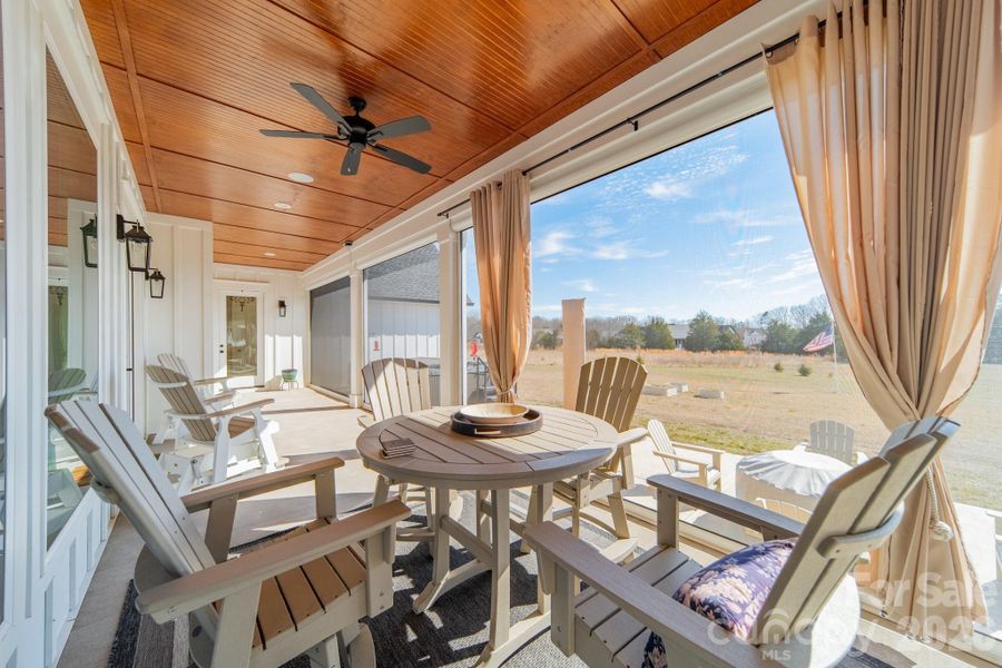 Exterior details and patio area of a home in , Clover (Image 25).