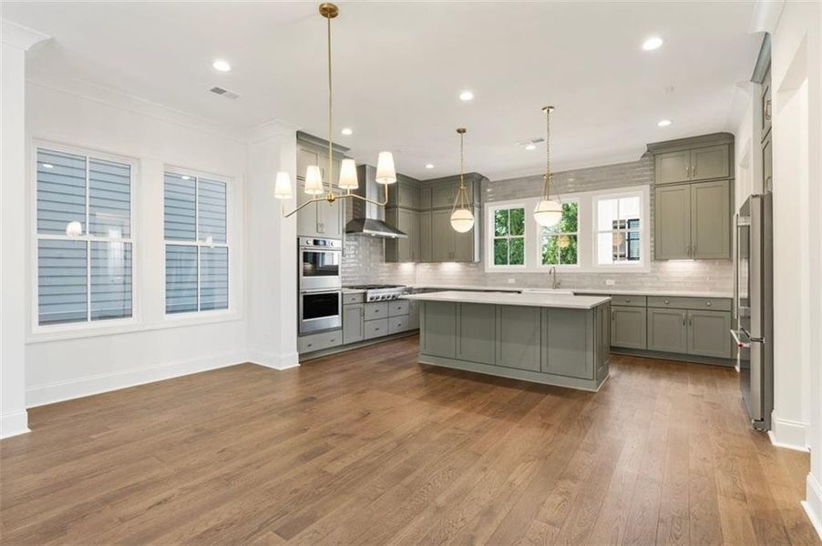Furnished interior view inside a new home in , Alpharetta (Image 9). Furnished interior view inside a new home in , Alpharetta (Image 9).