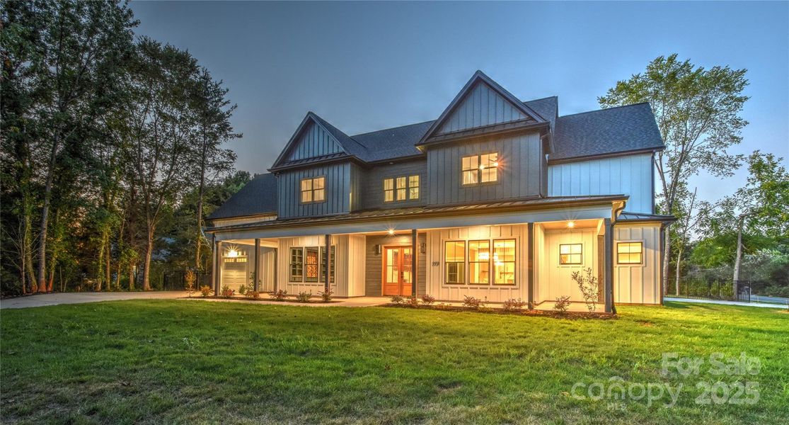 Front exterior of a new home in , Mooresville, NC, highlighting curb appeal (Image 2). Front exterior of a new home in , Mooresville, NC, highlighting curb appeal (Image 2).