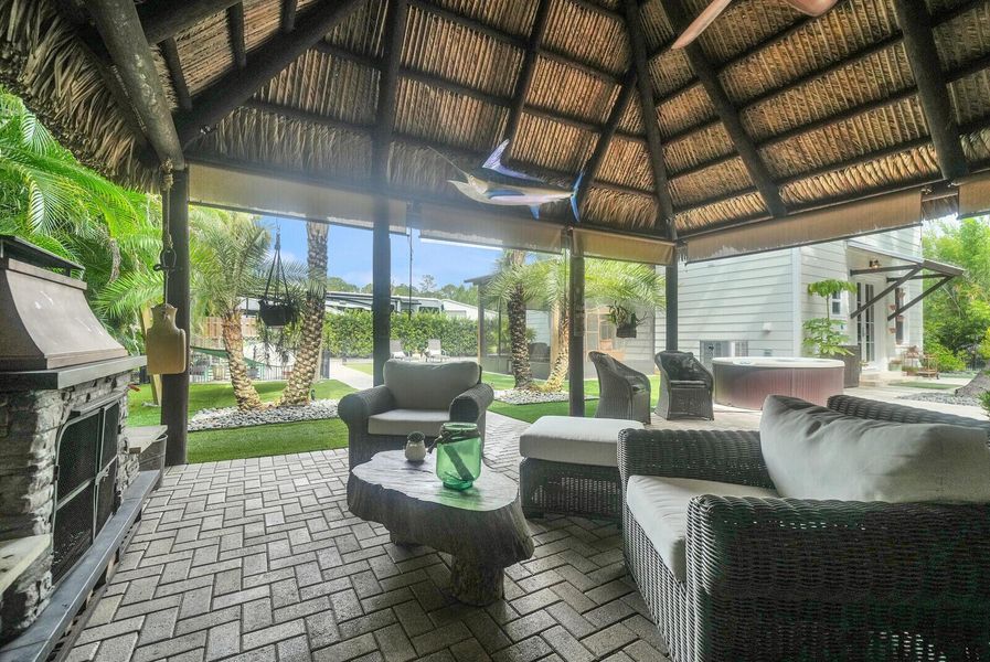 tiki hut with summer kitchen tiki hut with summer kitchen